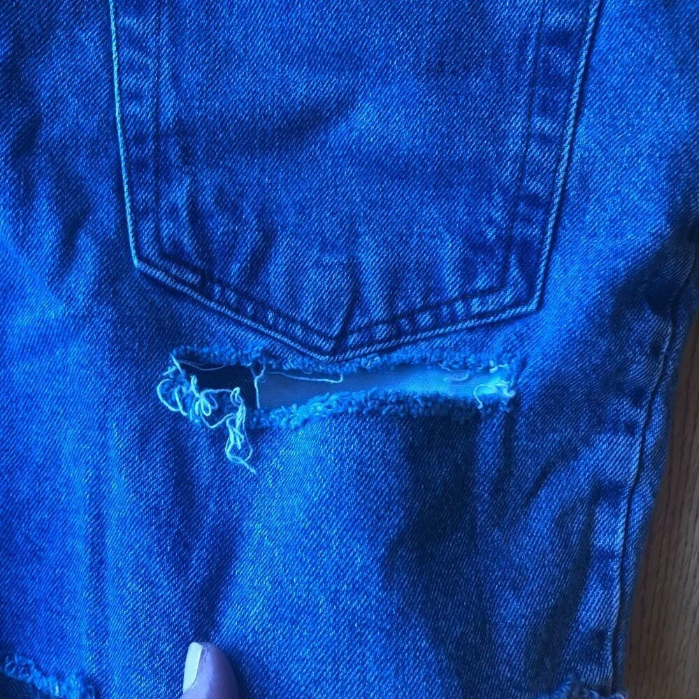 Vintage Honors Cutoff Denim Shorts Ripped Size 14